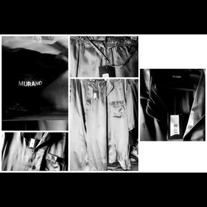 NWT Murano Slate Grey silk Nightware Size medium